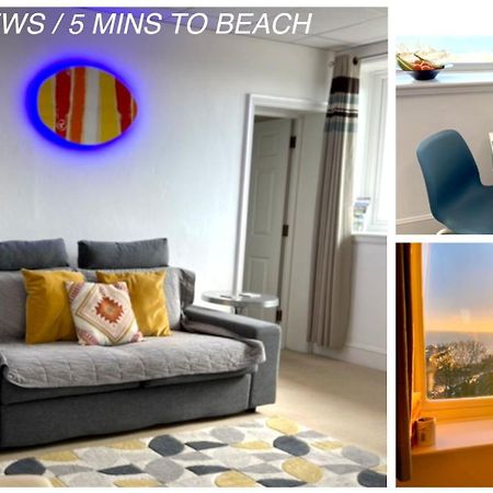 Sea View Family Stay By Beach Gym & Parking Bournemouth Exteriör bild