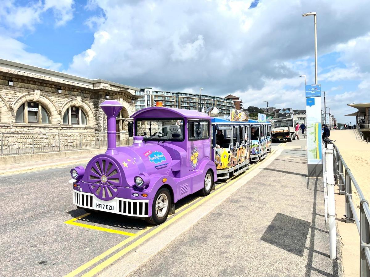 Sea View Family Stay By Beach Gym & Parking Bournemouth Exteriör bild