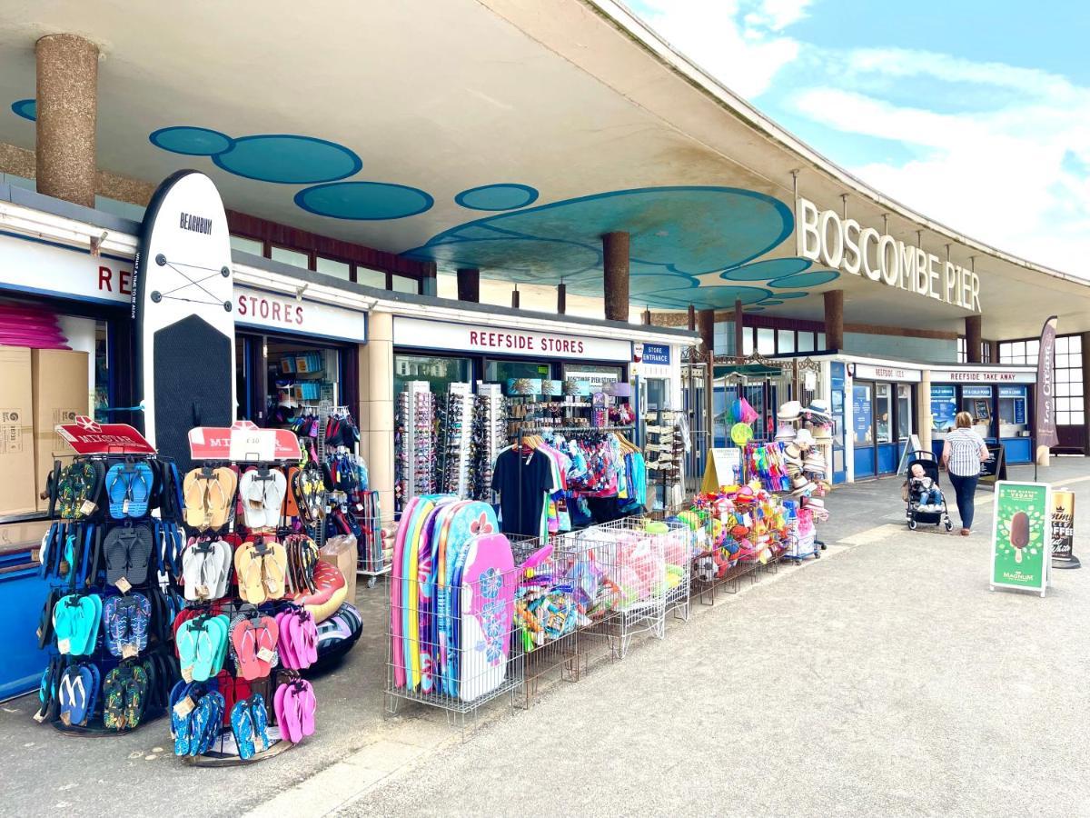 Sea View Family Stay By Beach Gym & Parking Bournemouth Exteriör bild